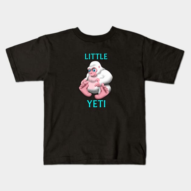 Little Yeti Kids T-Shirt by Wickedcartoons